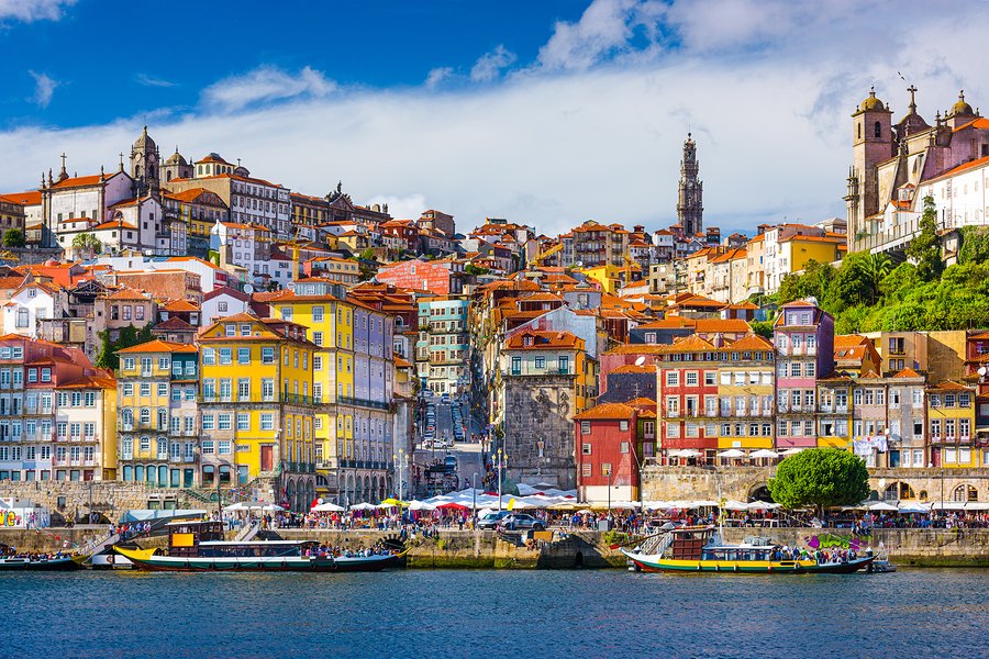 Portugal old city view in Porto